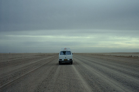 Volksiebus in der Namib